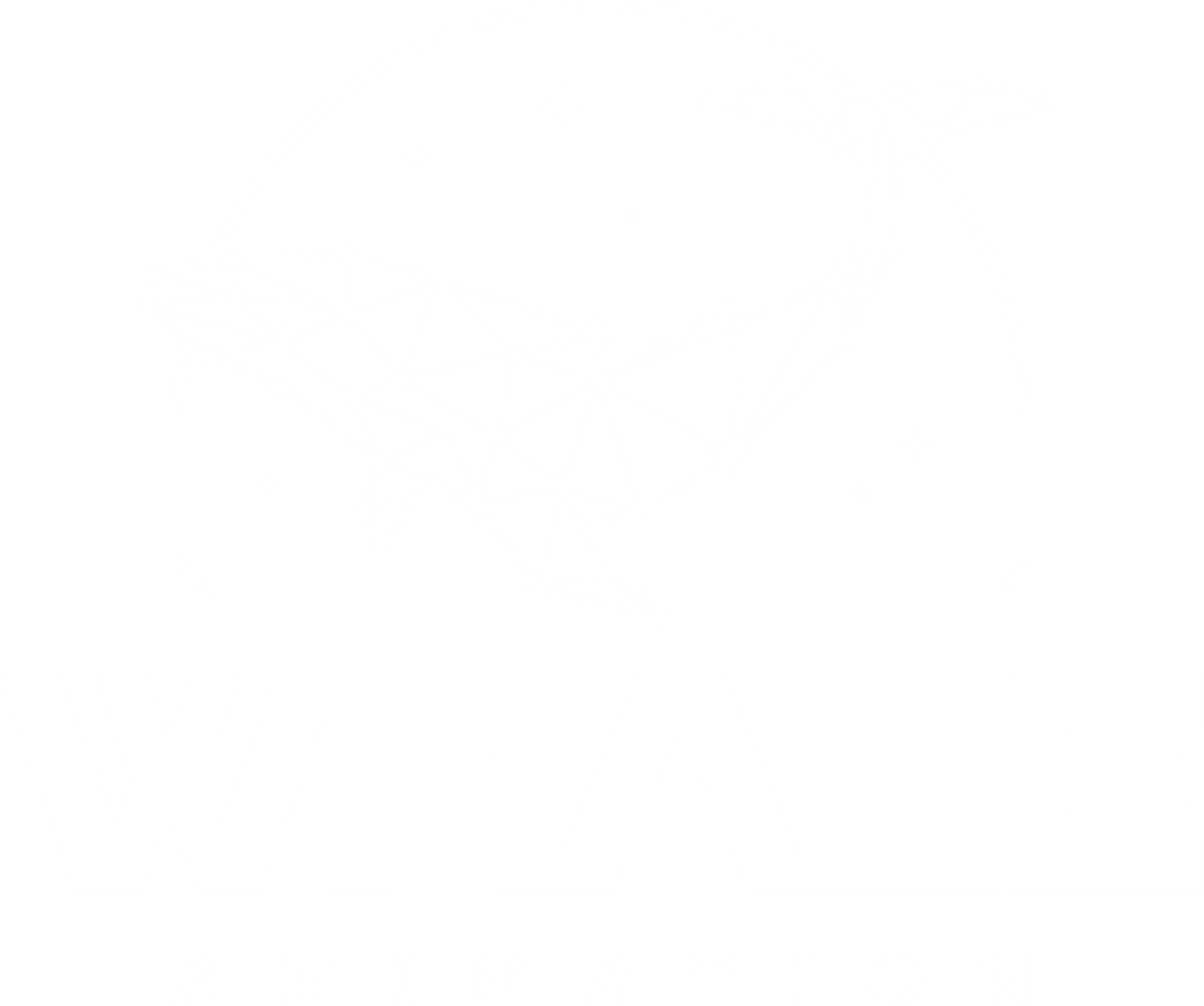 logo of a whale against a starry sky
